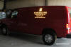 Reflective vinyl vehicle van letters signs